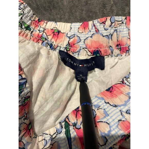 TOMMY HILFIGER Women's Floral Elastic Waist Midi Wear To Work A-Line XL Skirt - Picture 11 of 12